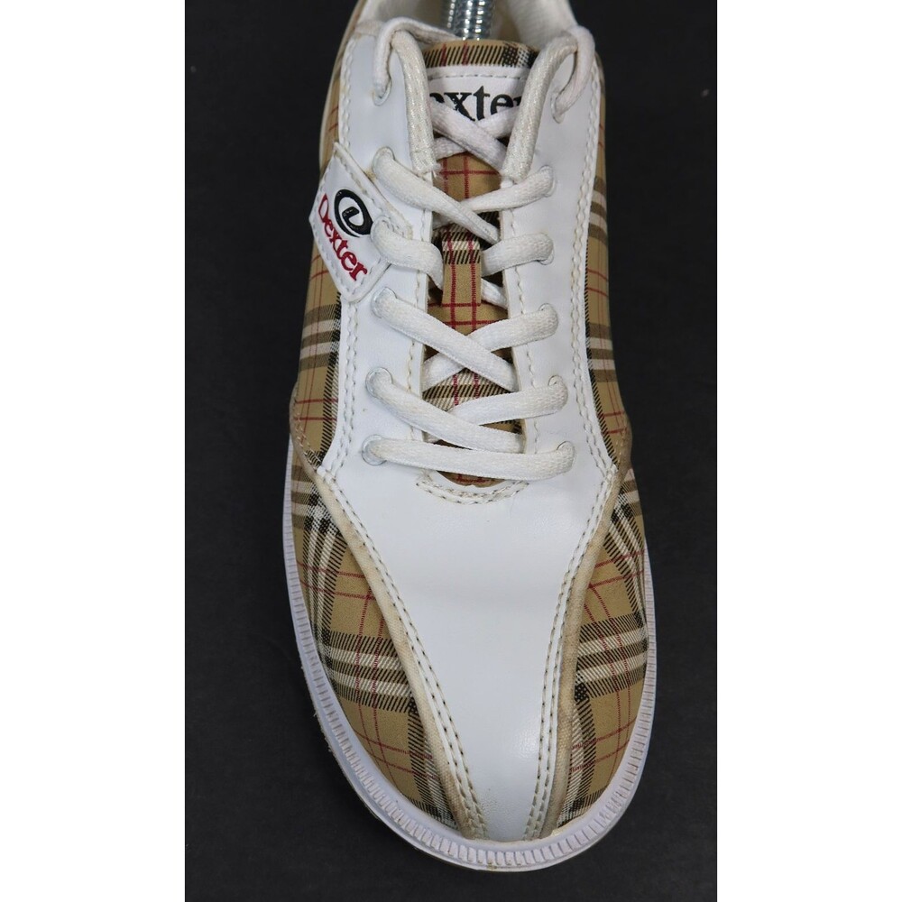 Dexter Ana White with Beige Plaid Slide-Rite Bowling Shoes Womens Size 8.5M - Picture 13 of 16